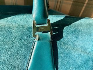 Bolsa de piel azul Bally