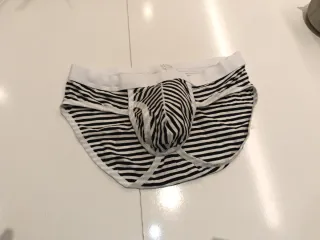 Slip náutico rayas blanco y negro