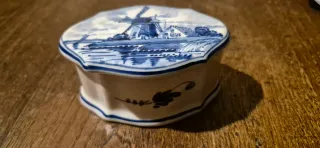 Portagioie Delft ceramica blu e bianco