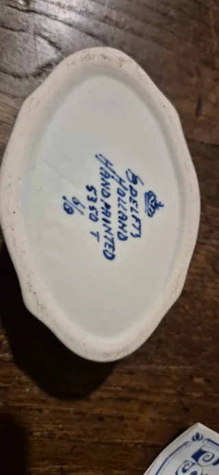 Portagioie Delft ceramica blu e bianco