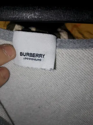 Felpa Burberry Grigia con Zip