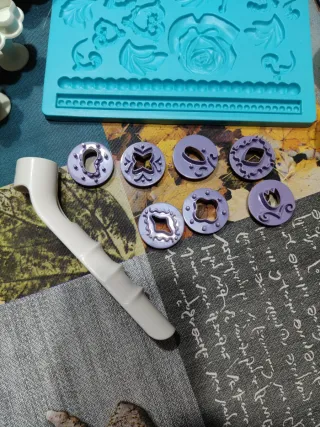 Set decorazioni pasta zucchero fiori farfalle