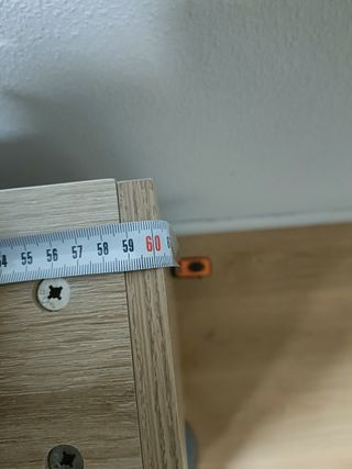 Armario baño madera y cristal