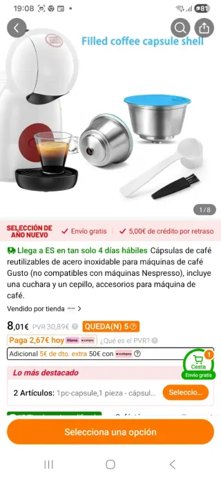 Cafetera Dolce Gusto Nescafé