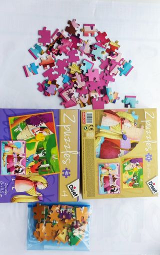 2 Puzzles Rapunzel Diset 48 piezas