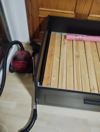 Cama nido Ikea madera gris