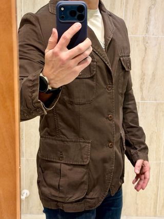 Chaqueta Zara estilo Americana Marrón