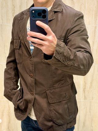 Chaqueta Zara estilo Americana Marrón