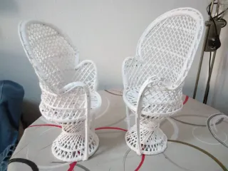 Butacas Mimbre Para Peluche (2 uds)