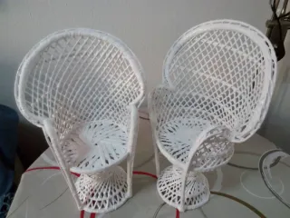 Butacas Mimbre Para Peluche (2 uds)