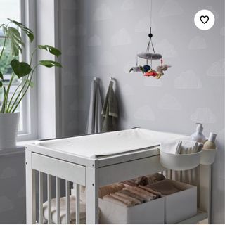 Cambiador VÄDRA IKEA Blanco + Funda