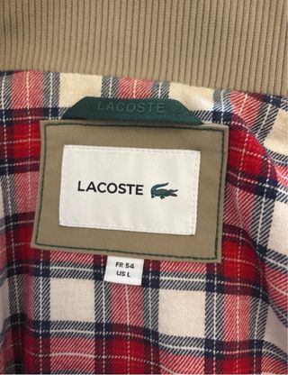 Chaqueta Harrington Lacoste Talla L Beige