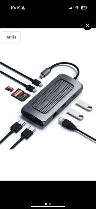 Adaptador multipuertos USB-C Satechi MX – HDMI 4K,