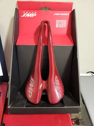 Sillín Selle SMP Carbon Rojo