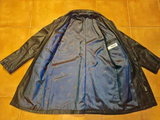 Chaqueta Versace Piel Talla 48 L Negra