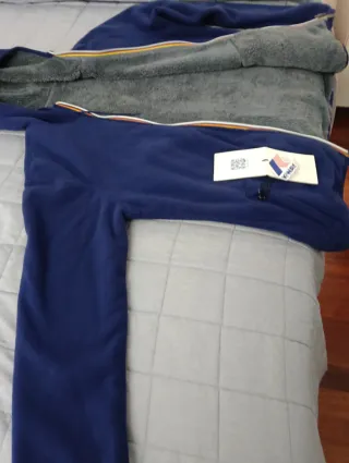 K-Way Giacca Polar Reversibile Blu/Grigio