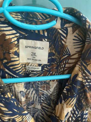 Camisa Springfield Manga Corta Estampada XXL