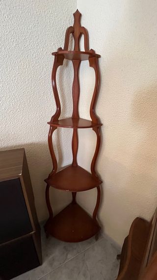Estantería Esquinera Madera Marrón