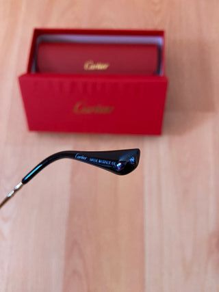 Gafas Cartier Negras Sin Estrenar