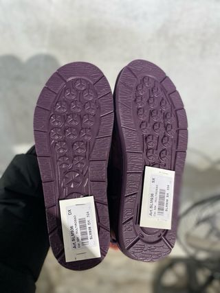 Stivaletti pelliccia rosa/viola n.37