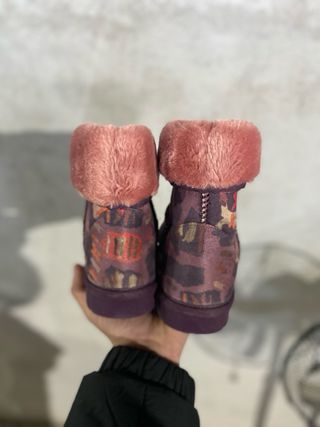Stivaletti pelliccia rosa/viola n.37
