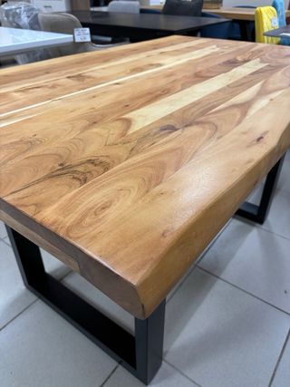 Mesa Industrial Madera y Hierro