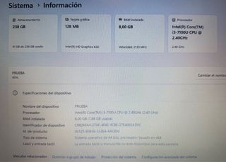 Portátil Lenovo Ideapad 320-15IKB Plata Windows 11