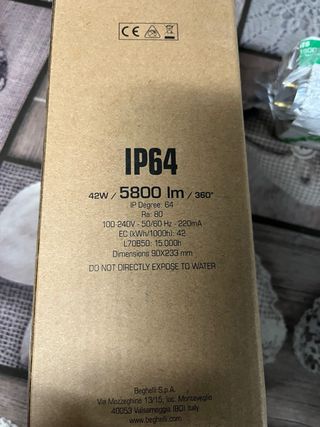 Lampadina LED Beghelli HLO 5800lm 42W E27