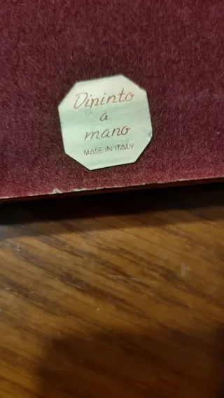 Coppia quadretti paesaggio, cornice oro