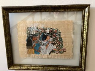 5 Papiros Egipcio Antiguo Marco Madera