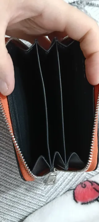 Monedero Loewe Naranja Piel