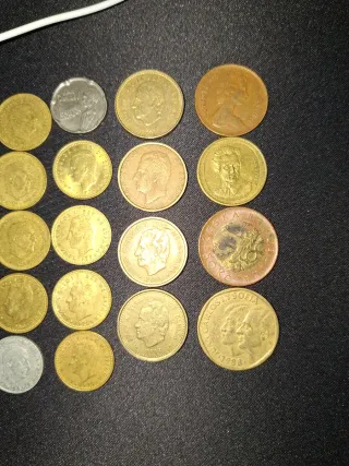 Lote monedas pesetas varios años