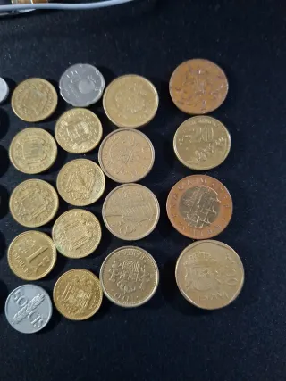 Lote monedas pesetas varios años