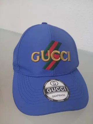 Gorra Gucci Azul y Dorada