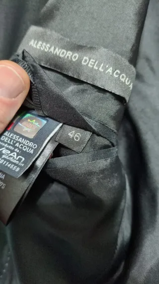Alessandro Dell'Acqua Giacca Smoking Nera Tg 46