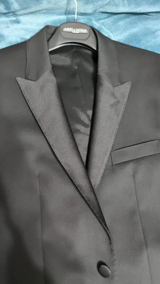 Alessandro Dell'Acqua Giacca Smoking Nera Tg 46