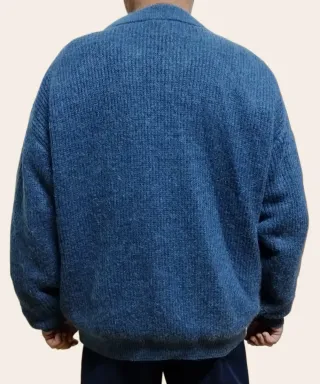 Chaqueta hombre vintage azul