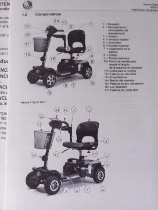 Scooter eléctrico movilidad reducida
