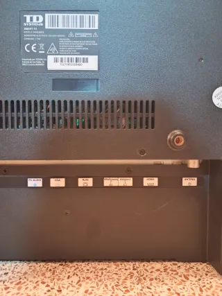 Televisión TD Systems Negra