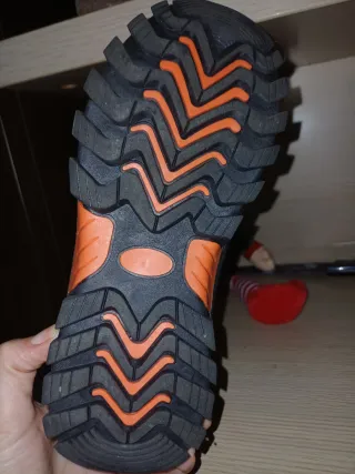 Bambas montaña niño azul y naranja