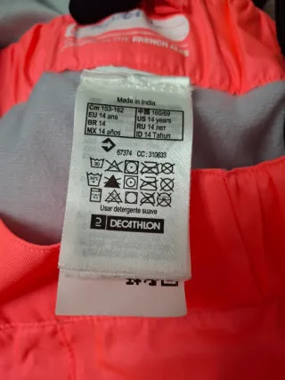 Chándal de esquí para niña t.14