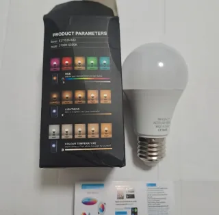 Lampadina LED 9W RGB+CCT WiFi Tuya