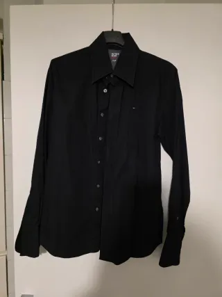 Camicia uomo Tommy Hilfiger nera