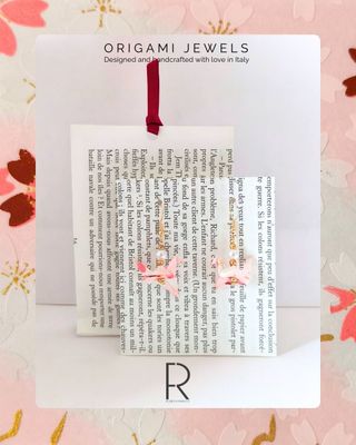 Orecchini Origami Gru fatti a mano