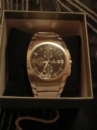 Reloj Viceroy Cronógrafo Negro y Plateado