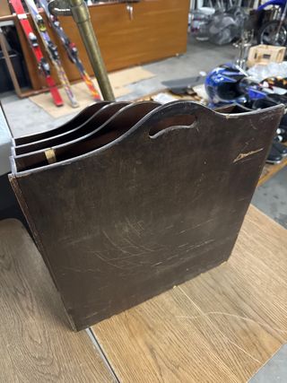 Revistero Organizador Madera Vintage