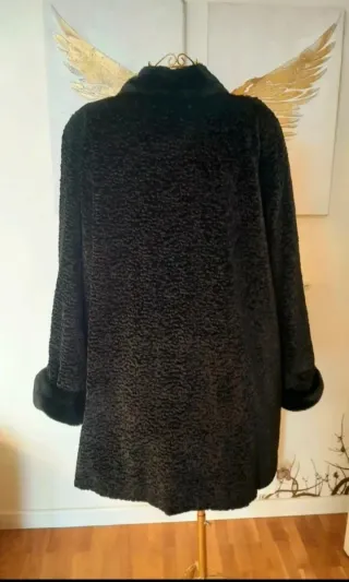 Abrigo Astracán Negro
