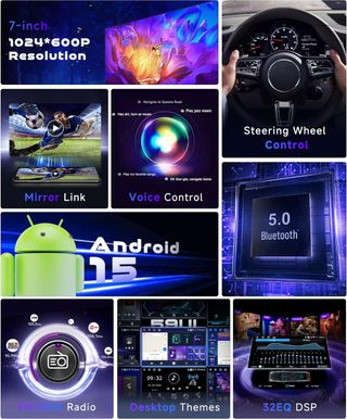 Radio Coche Android 4G+64G Bluetooth Carplay