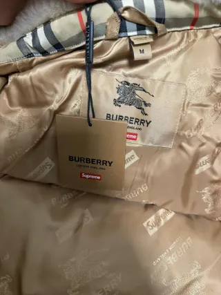 Giacca Burberry X supreme