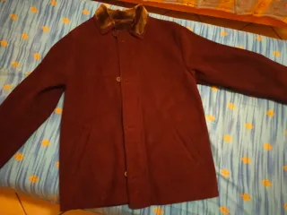 Giaccone stile scamosciato marrone